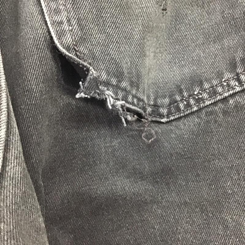 リーバイストラウスアンドコー Levi Strauss & co. パンツ デニム、ジーンズ デニムパンツ ワイドパンツ カジュアルパンツ Gパン 38インチ 無地 黒 / ブラック / メンズ USED 古着 中古 10131154