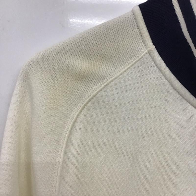 ポロラルフローレン POLO RALPH LAUREN トレーナー 長袖 ジップ ジャケット S ロゴ、文字 白 / ホワイト / X 紺 / ネイビー / メンズ USED 古着 中古 10134513