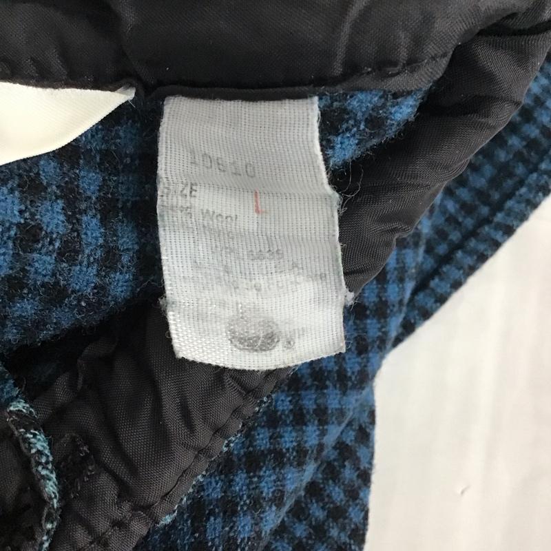 ウールリッチ WOOLRICH シャツ、ブラウス 長袖 長袖シャツ カラーシャツ ポケットシャツ 長袖カットソー チェックシャツ L チェック 黒 / ブラック / X 青 / ブルー / メンズ USED 古着 中古 10123972