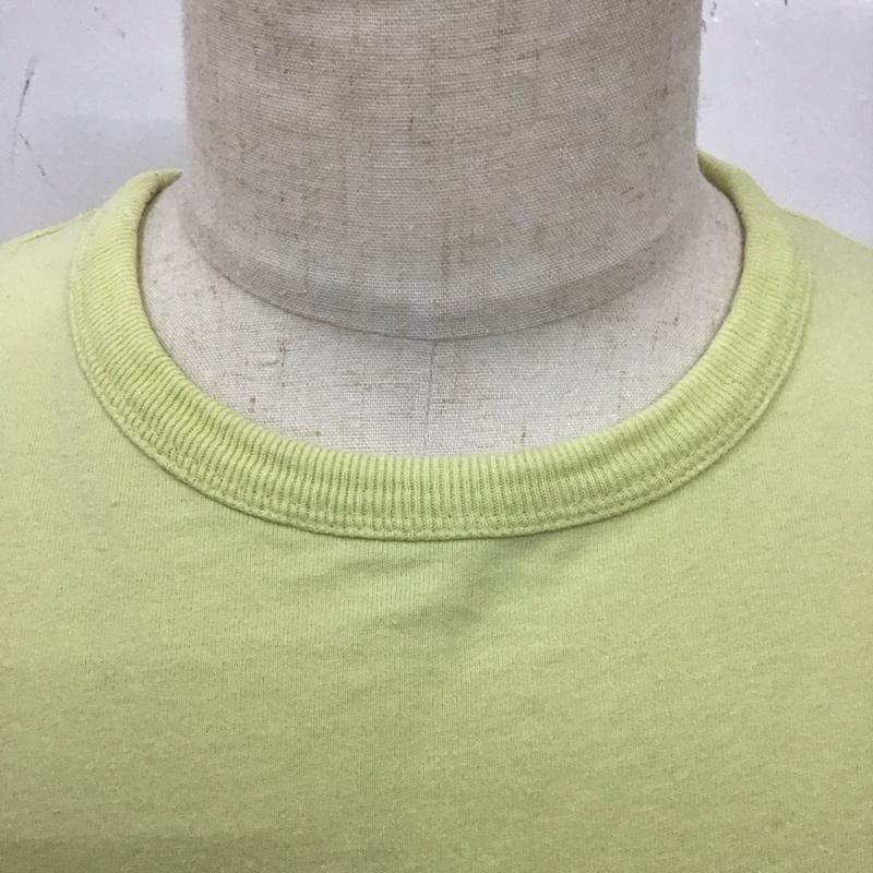 デンハム DENHAM Tシャツ 半袖 半袖カットソー プリントTシャツ クルーネックカットソー M ロゴ、文字 黄 / イエロー /  メンズ USED 古着 中古 10113119