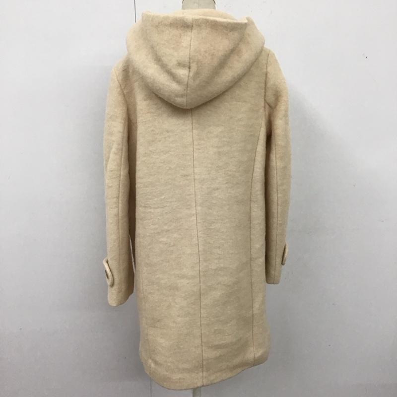 エヘカソポ ehka sopo コート コート一般 1301499 スライバーニットフードコート M 無地 ベージュ / ベージュ / レディース USED 古着 中古 10122650