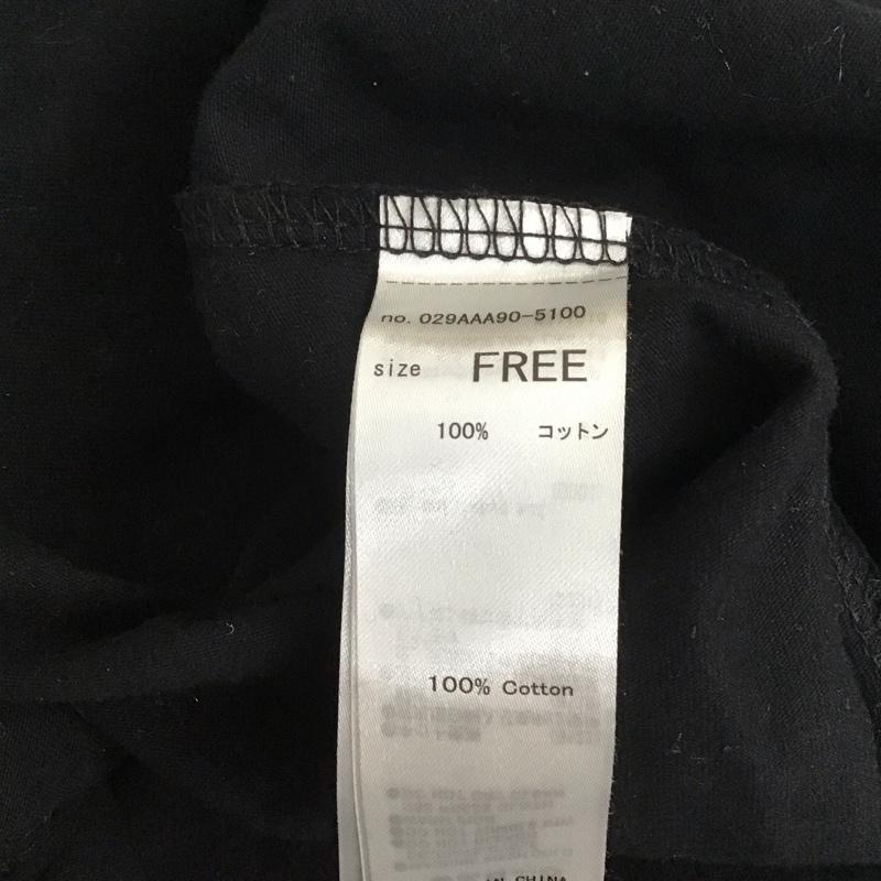 マウジー MOUSSY カットソー 長袖 長袖カットソー クルーネックカットソー ロングスリーブカットソー プリントTシャツ FREE プリント 黒 / ブラック / レディース USED 古着 中古 10109177