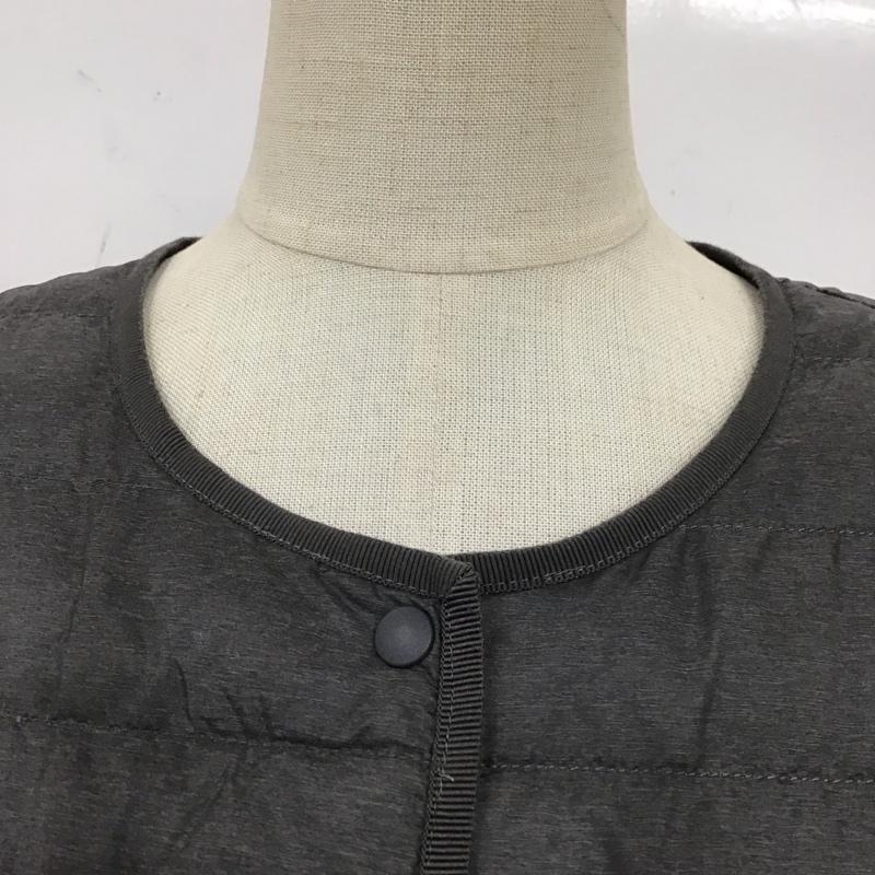 ユニクロ UNIQLO ジャケット、上着 ジャケット、ブレザー 211-400717 ノーカラーウルトラライトダウン ダウンジャケット M 無地 灰 / グレー / レディース USED 古着 中古 10118005