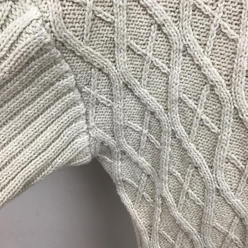 マウジー MOUSSY シャツ、ブラウス 長袖 010dss70-0490 CABLEKNITシャツ 長袖ニットカーディガン カラーニットカーディガン FREE 無地 ベージュ / ベージュ / レディース USED 古着 中古 10105647