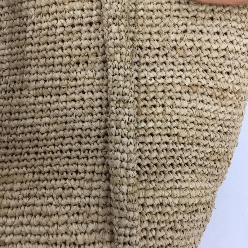 アニエス・ベー agnes b. ハンドバッグ ハンドバッグ UAX02-01 TANAラフィアトートバッグ ロゴ、文字 ベージュ / ベージュ / レディース USED 古着 中古 10142091