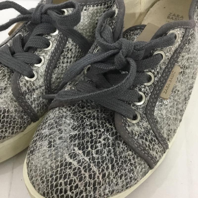 ザラ ZARA スニーカー スニーカー 2744 001 004 ローカット EU36 ダークグレー / ダークグレー / レディース USED 古着 中古 10126570