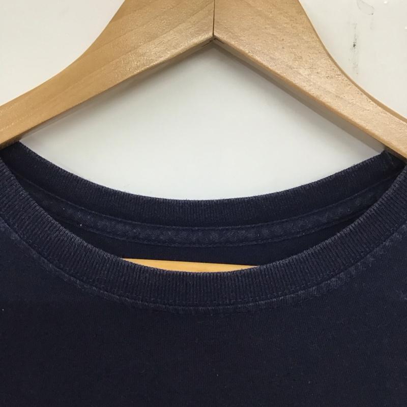 パタゴニア patagonia Tシャツ 半袖 半袖カットソー プリントTシャツ クルーネックカットソー S ロゴ、文字 紺 / ネイビー / メンズ USED 古着 中古 10137065