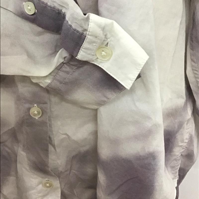 ビューティアンドユースユナイテッドアローズ BEAUTY&YOUTH UNITED ARROWS ワンピース ロングスカート 長袖シャツ カラーシャツワンピース ロングワンピース 前開シャツワンピース 総柄 白 / ホワイト / X 灰 / グレー / レディース USED 古着 中古 10106612