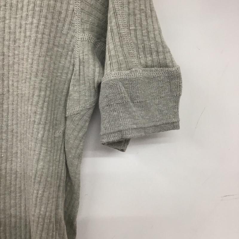 ナンバーナイン NUMBER (N)INE カットソー 半袖 半袖カットソー ヘンリーネックカットソー リブカットソー 2 無地 灰 / グレー / メンズ USED 古着 中古 10137021