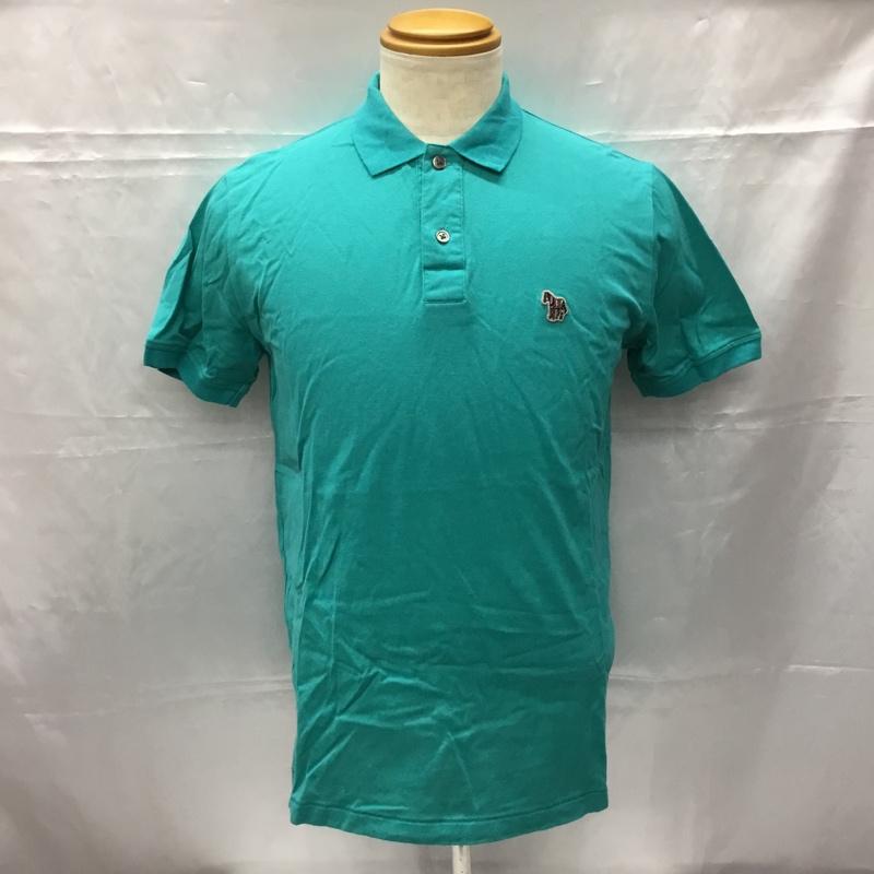 ポールスミス Paul Smith ポロシャツ 半袖 半袖ポロシャツ カジュアルシャツ カラーシャツ L ロゴ、文字 青 / ブルー / メンズ USED 古着 中古 10106579