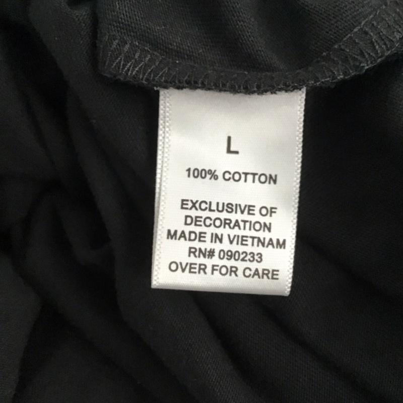 エッセンシャルズ ESSENTIALS Tシャツ 長袖 バックロゴ ロンT クルーネック L ロゴ、文字 黒 / ブラック / レディース USED 古着 中古 10139614