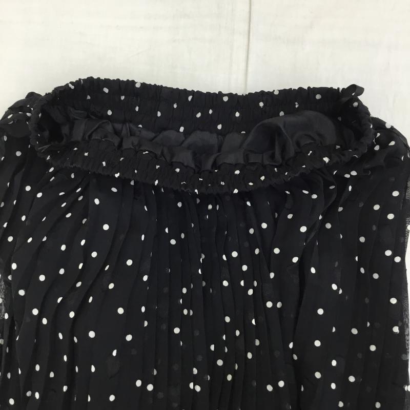ショコラ フィネ ローブ chocol raffine robe スカート ロングスカート FREE ドット 黒 / ブラック / レディース USED 古着 中古 10134750