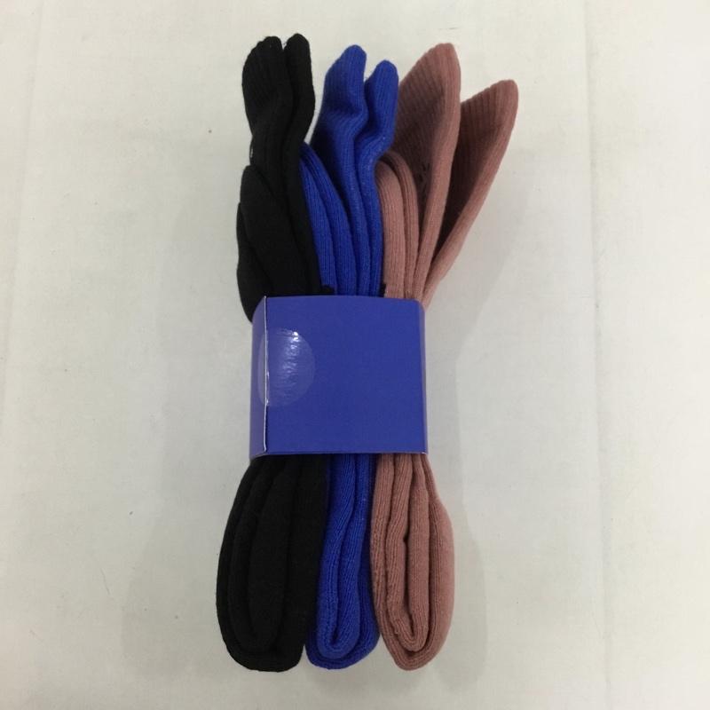 カクタスジャック Cactus Jack ファッション小物 ファッション小物 3 PACK SOCKS 靴下 3足セット ロゴ、文字 黒 / ブラック / X 青 / ブルー / X 桃 / ピンク / メンズ USED 古着 中古 10125177