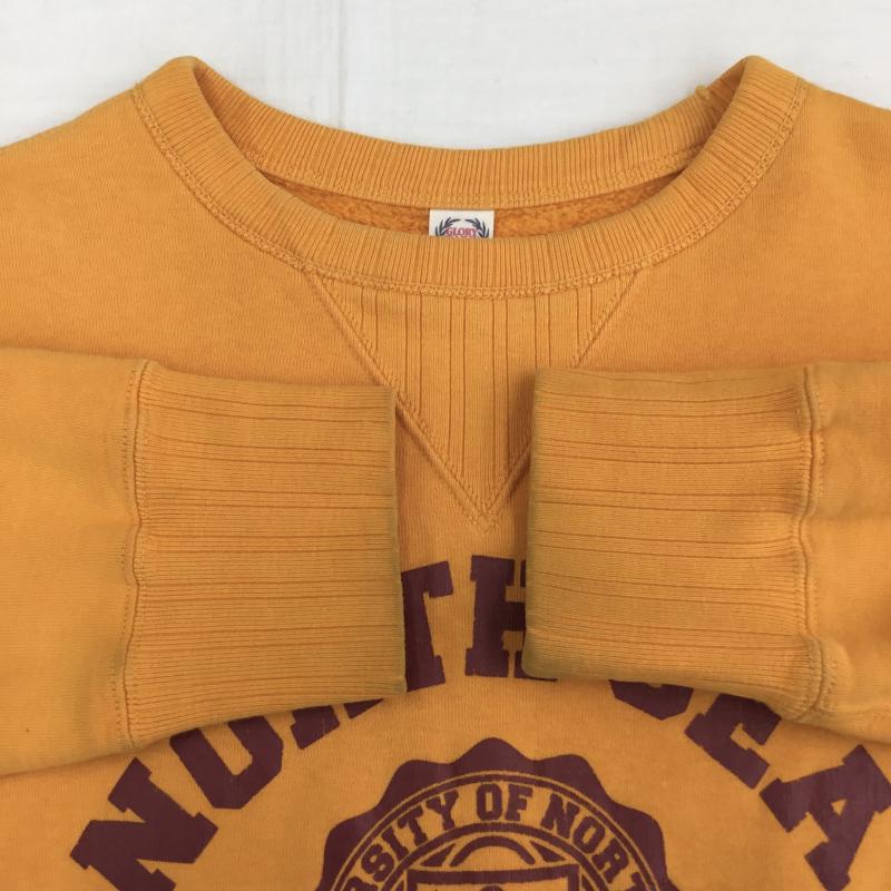 ユーズドクロージング used clothes トレーナー 長袖 GLORY PARK フラットヘッド 36 ロゴ、文字 黄 / イエロー / メンズ USED 古着 中古 10138470