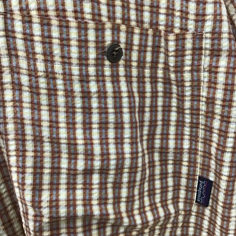 パタゴニア patagonia シャツ、ブラウス 半袖 半袖シャツ カラーシャツ 半袖カットソー チェックシャツ L チェック マルチカラー / マルチカラー /  メンズ USED 古着 中古 10109800