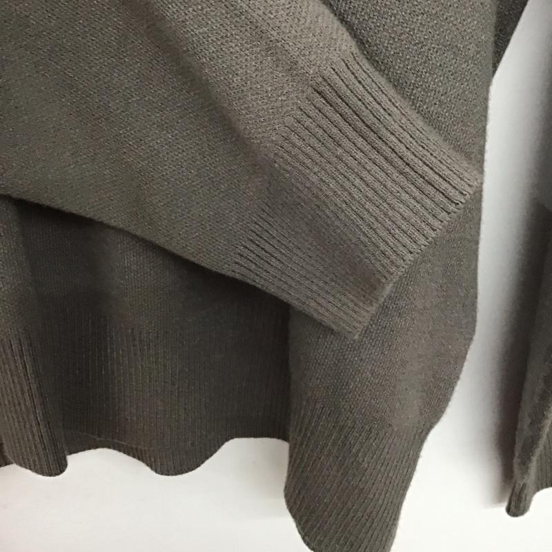 ザラ ZARA ニット、セーター 長袖 長袖ニットカットソー タートルネック セーター XL 無地 灰 / グレー / メンズ USED 古着 中古 10133235