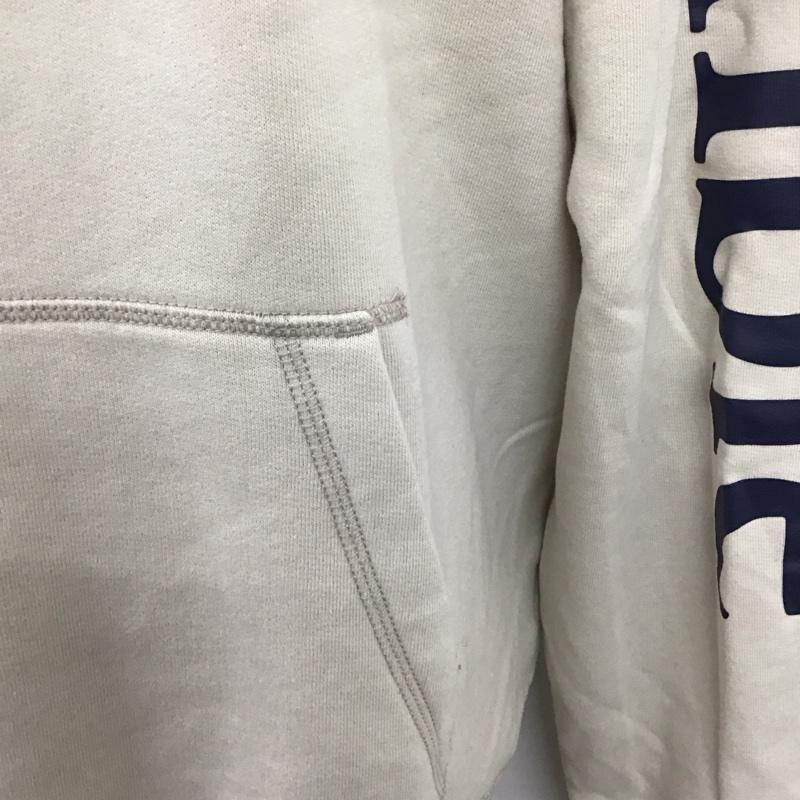 アバクロンビーアンドフィッチ ABERCROMBIE&FITCH パーカー 長袖 長袖パーカー フード付きパーカー プリントスウェット トレーナー XL ロゴ、文字 ベージュ / ベージュ /  メンズ USED 古着 中古 10116648