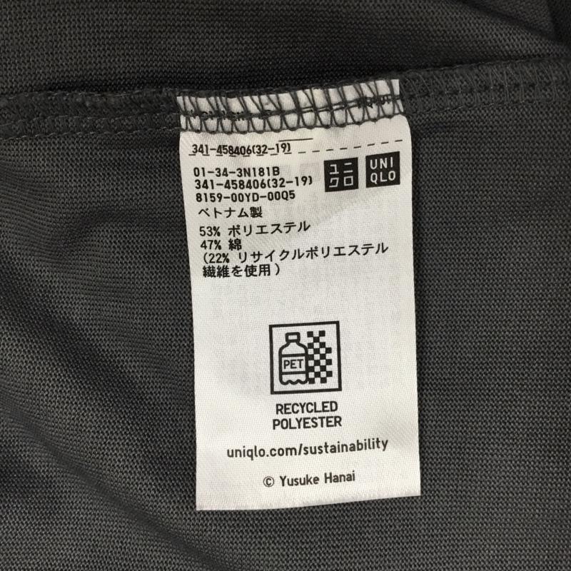 ユニクロ UNIQLO Tシャツ 半袖 XL プリント チャコールグレー / チャコールグレー / メンズ USED 古着 中古 10110604