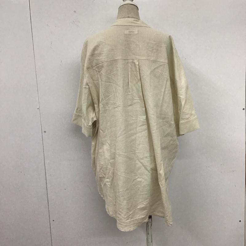 ローリーズファーム LOWRYS FARM カットソー 半袖 LF621111TS スキッパーシャツ ドルマンスリーブ FREE 無地 アイボリー / アイボリー /  レディース USED 古着 中古 10108174