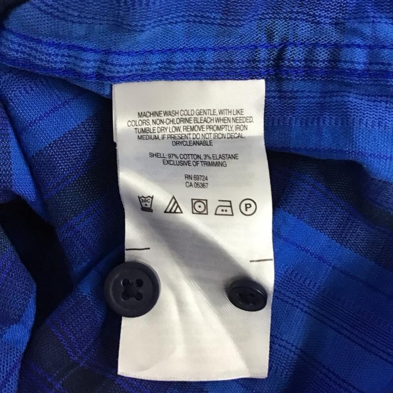 コロンビア Columbia シャツ、ブラウス 長袖 長袖シャツ カラーシャツ ポケットシャツ 長袖カットソー チェックシャツ XXL チェック 青 / ブルー /  メンズ USED 古着 中古 10110942