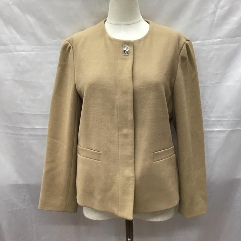 ザラベーシック ZARA BASIC ジャケット、上着 ジャケット、ブレザー 2108 393 707 ノーカラー S 無地 ベージュ / ベージュ / レディース USED 古着 中古 10118410