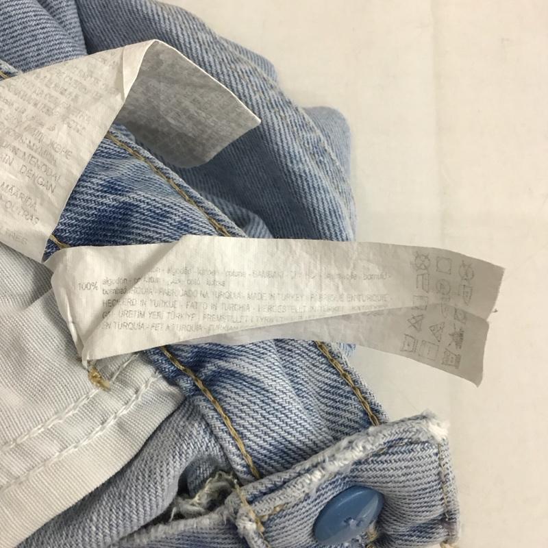 ザラ ZARA パンツ ショートパンツ デニムショートパンツ S 無地 水色 / ライトブルー / レディース USED 古着 中古 10129865