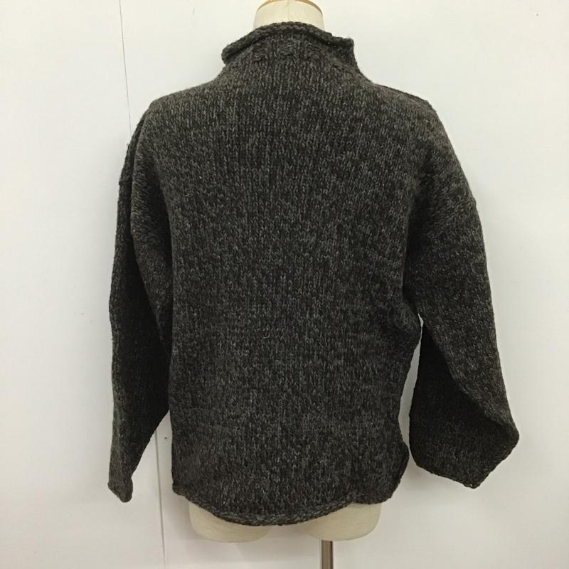 アルテサニア ARTESANIA ニット、セーター 長袖 M 無地 茶 / ブラウン / メンズ USED 古着 中古 10106068