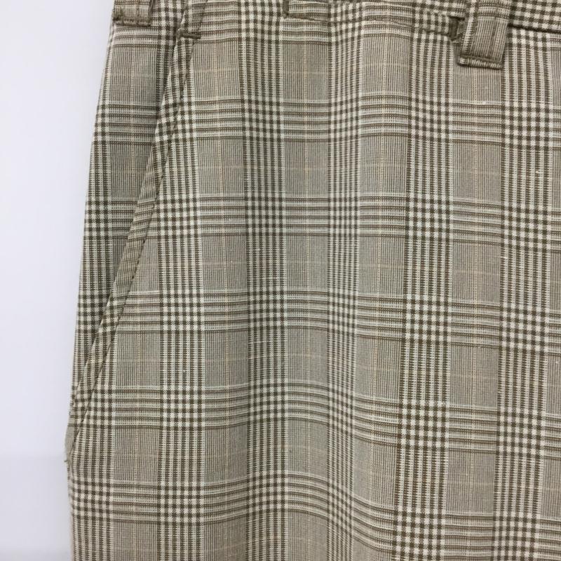 トミーヒルフィガー TOMMY HILFIGER パンツ スラックス スラックスパンツ ワイドパンツ カジュアルパンツ チェックパンツ 34 チェック 茶 / ブラウン /  メンズ USED 古着 中古 10122319
