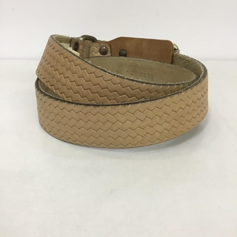 ディーゼル DIESEL ベルト・バックル ベルト レザー メッシュ 無地 ベージュ / ベージュ / メンズ USED 古着 中古 10124249