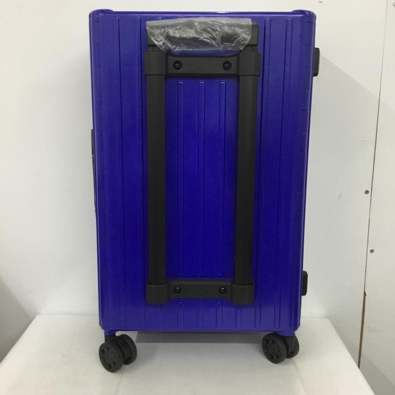 アンドフラット &.FLAT スーツケース、トランク スーツケース、トランク FL14-4-00001 折りたたみ ハードキャリーバッグ キャリーケース 箱有 ロゴ、文字 青 / ブルー / メンズ USED 古着 中古 10137504