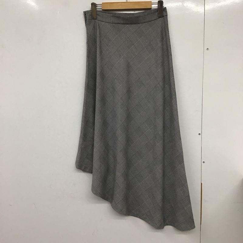 ザラウーマン ZARA WOMAN スカート ロングスカート XS チェック 灰 / グレー /  レディース USED 古着 中古 10132750