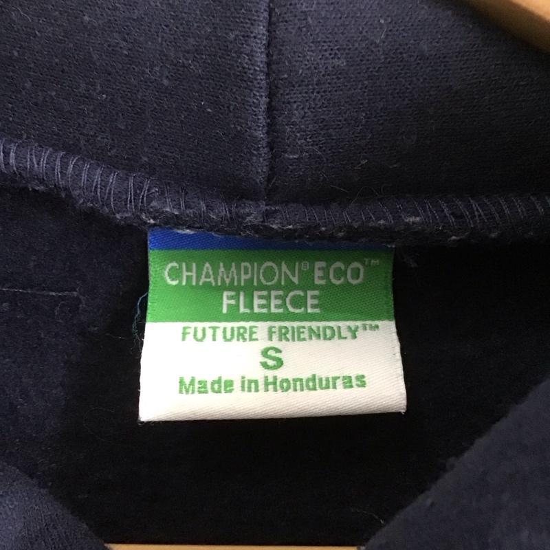 チャンピオン Champion パーカー 長袖 長袖パーカー プルオーバーパーカー スウェット S ロゴ、文字 紺 / ネイビー / メンズ USED 古着 中古 10139456