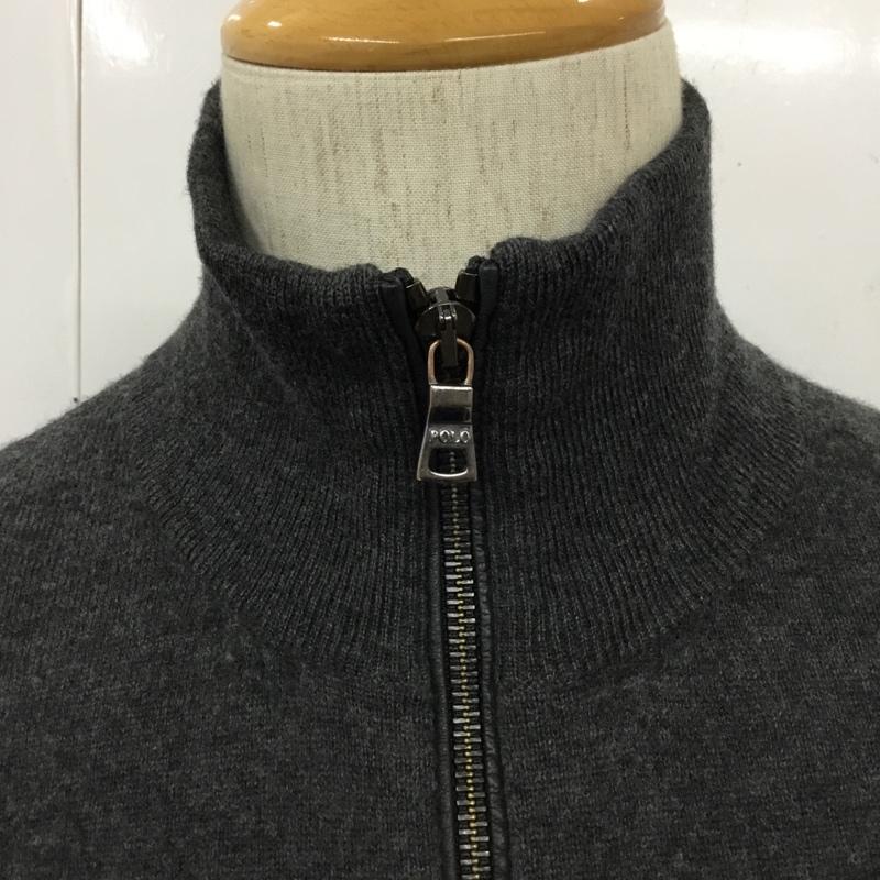 ポロバイラルフローレン Polo by RALPH LAUREN ニット、セーター 長袖 長袖ニットカットソー ニット セーター ジップネックニット リブニット XL 無地 灰 / グレー / メンズ USED 古着 中古 10110039