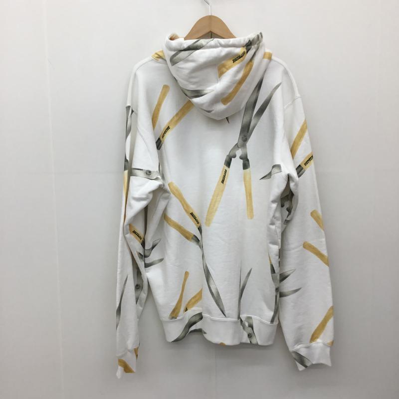 シュプリーム Supreme パーカー 長袖 19SS Shears Hooded Sweatshirt XL 白 / ホワイト / X 黄 / イエロー / メンズ USED 古着 中古 10139149