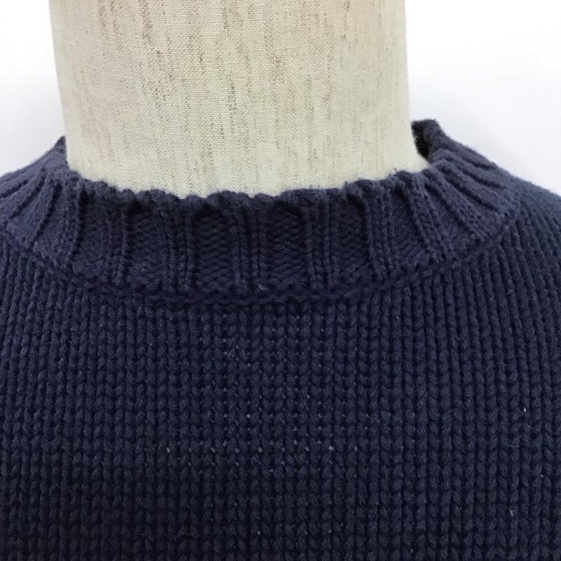 ポロバイラルフローレン Polo by RALPH LAUREN ニット、セーター 長袖 M 無地 紺 / ネイビー / メンズ USED 古着 中古 10106376