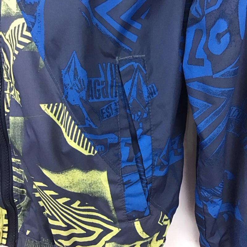 ボルコム VOLCOM ジャケット、上着 ジャンパー、ブルゾン ジップアップジャケット ナイロンジャケット アウター ジップアップパーカー S プリント マルチカラー / マルチカラー / メンズ USED 古着 中古 10133259