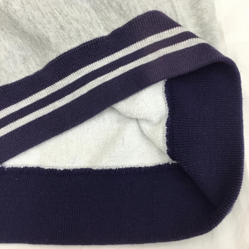 チャンピオン Champion トレーナー 長袖 REVERSE WEAVE USA製 M ロゴ、文字 灰 / グレー / X 紫 / パープル / メンズ USED 古着 中古 10135988