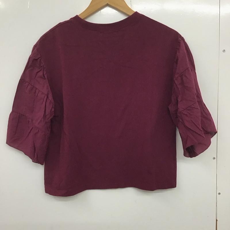 サマンサモスモス Samansa Mos2 Tシャツ 半袖 FREE プリント X ロゴ、文字 紫 / パープル / レディース USED 古着 中古 10134273