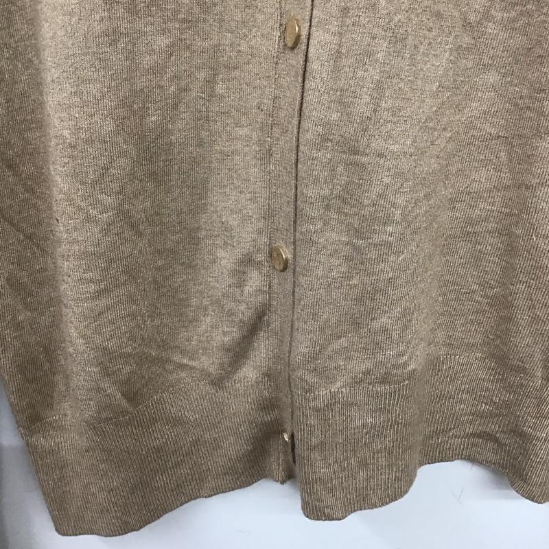 ザラ ZARA カーディガン 長袖 S 無地 茶 / ブラウン / レディース USED 古着 中古 10139393