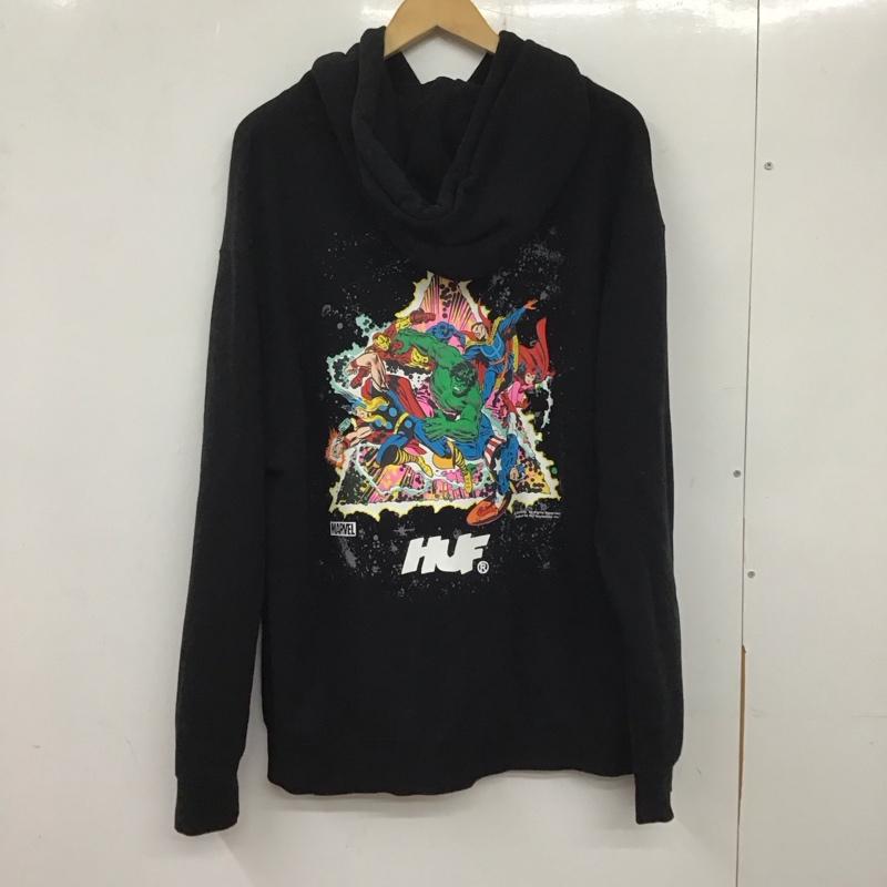 ハフ HUF パーカー 長袖 HUF x Avengers Cosmic Assemblage Hoodie パーカー XL プリント 黒 / ブラック / メンズ USED 古着 中古 10137988