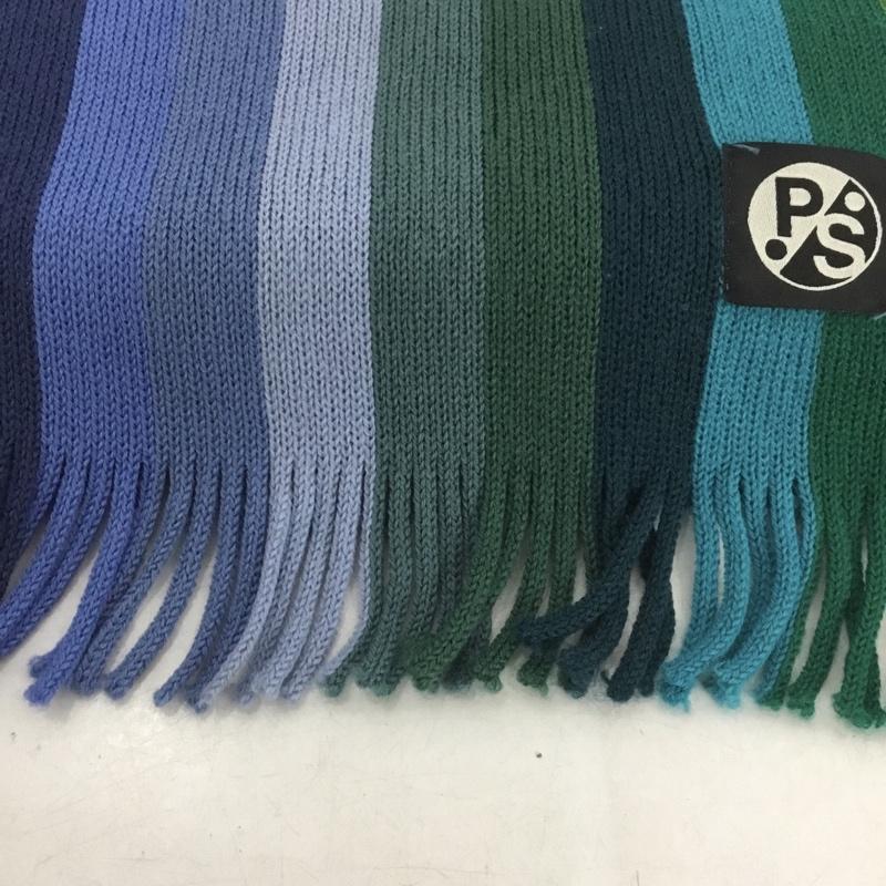 ポールスミス Paul Smith マフラー マフラー PY-3B-53354 フリンジ 羊毛 ロゴ、文字 マルチカラー / マルチカラー / メンズ USED 古着 中古 10141641