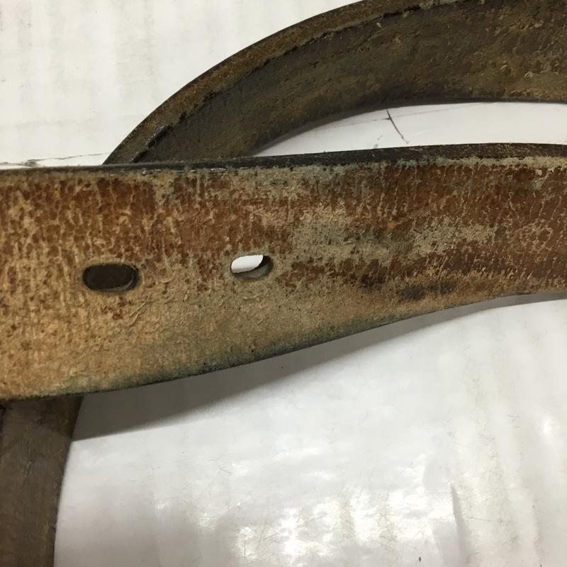 フラットヘッド The Flat Head ベルト・バックル ベルト 34 無地 茶 / ブラウン / メンズ USED 古着 中古 10111818