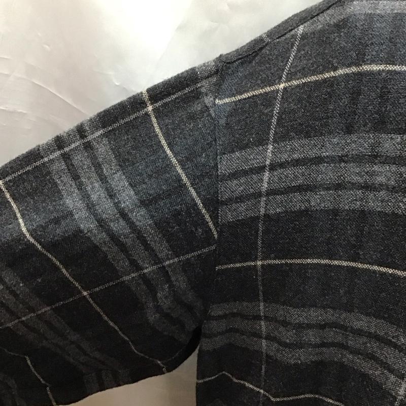 エンポリオアルマーニ EMPORIO ARMANI シャツ、ブラウス 長袖 長袖シャツ ノーカラーシャツ ポケットシャツ 長袖カットソー チェックシャツ 48 チェック マルチカラー / マルチカラー /  メンズ USED 古着 中古 10111469