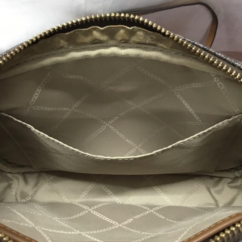 マイケルコース MICHAEL KORS ショルダーバッグ ショルダーバッグ 32S7GJSC7B ロゴ、文字 ダークブラウン / ダークブラウン / レディース USED 古着 中古 10119194