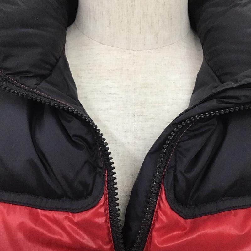 ウールリッチ WOOLRICH ベスト ベスト ベスト ダウンベスト アウター ジップアップジャケット L ロゴ、文字 黒 / ブラック / X 赤 / レッド / メンズ USED 古着 中古 10106728