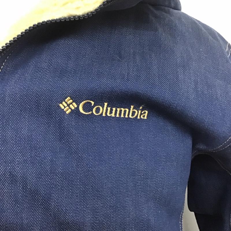 コロンビア Columbia ジャケット、上着 ジャケット、ブレザー 217 pm3371 ジップアップジャケット アウター デニムジャケット パーカー L ロゴ、文字 インディゴ / インディゴ /  メンズ USED 古着 中古 10125625