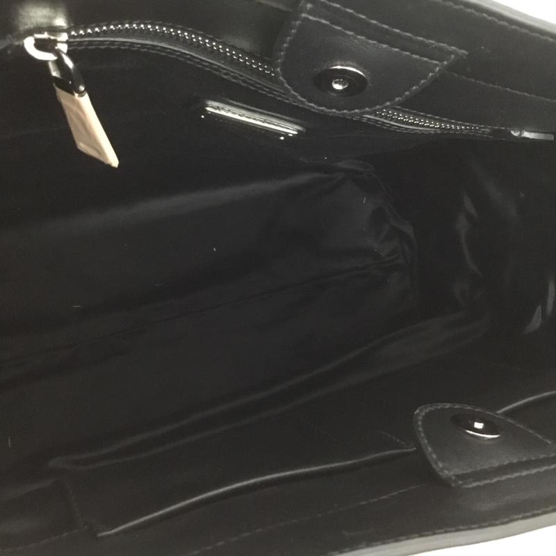 ミュウミュウ miu miu トートバッグ トートバッグ レザー ロゴ、文字 黒 / ブラック / レディース USED 古着 中古 10126461