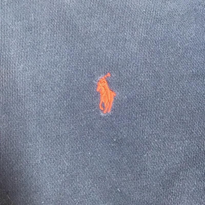 ポロバイラルフローレン Polo by RALPH LAUREN トレーナー 長袖 ハーフジップ M 無地 紺 / ネイビー / メンズ USED 古着 中古 10111840