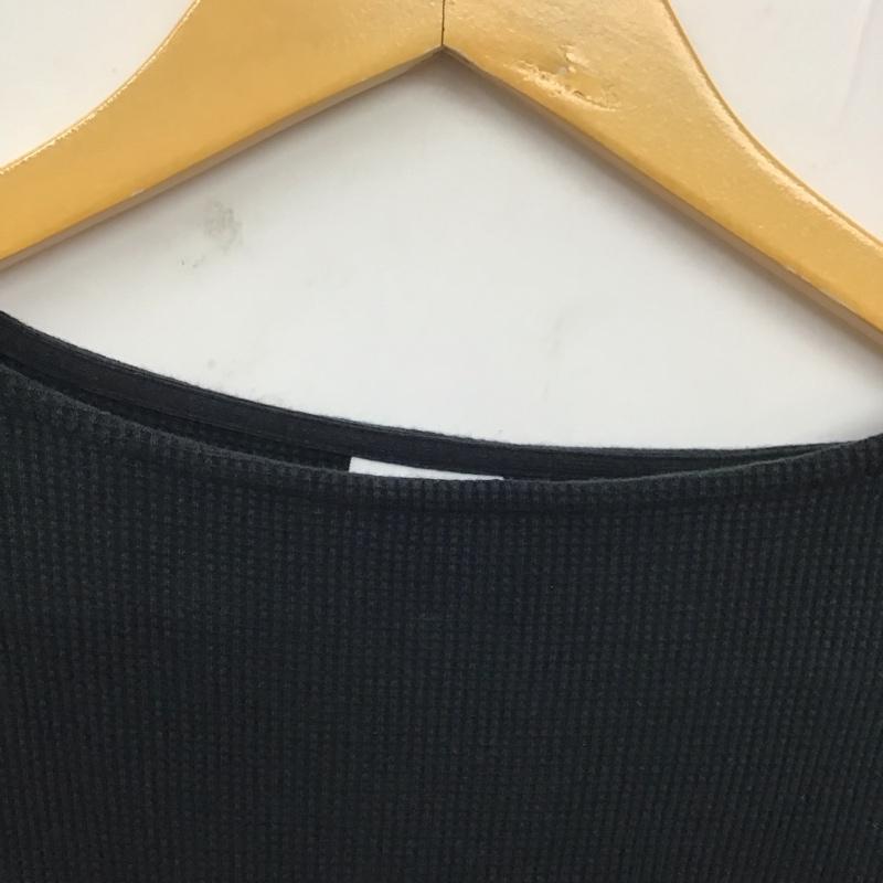 チャンピオン Champion カットソー 長袖 CW-S414 ワッフル クルーネック M ワンポイント 紺 / ネイビー / レディース USED 古着 中古 10129167
