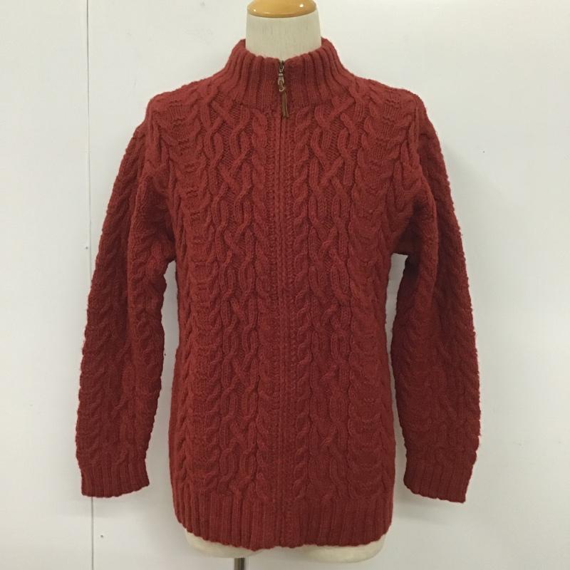 ラルフローレン RALPHLAUREN ジャケット、上着 ジャケット、ブレザー ジップアップニットジャケット 長袖ニットカーディガン アウター S 無地 赤 / レッド / メンズ USED 古着 中古 10105659